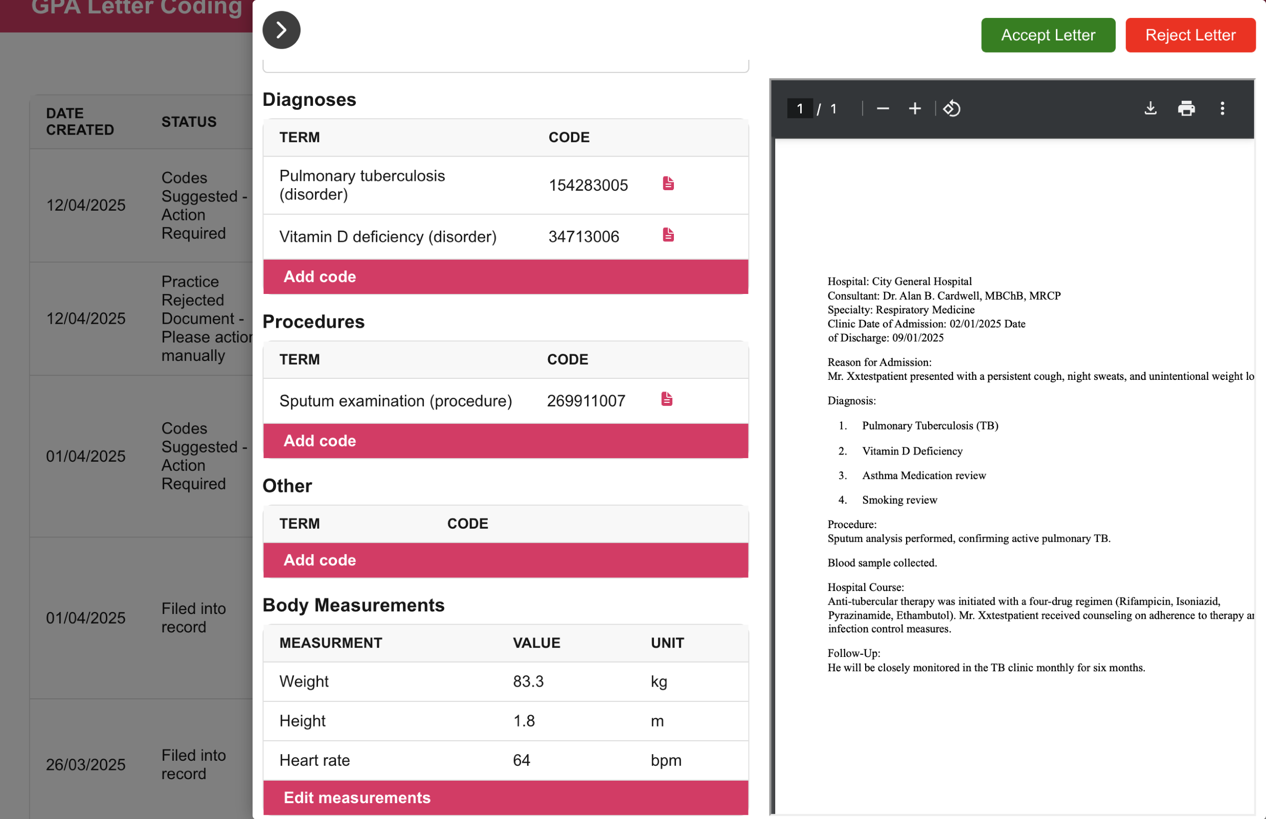 GP Autopilot | Automatic letter coding for general practice